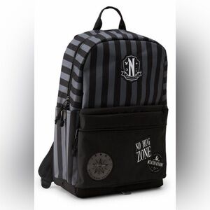 New Wednesday Adam’s Nevermore Patches of Adventure Backpack